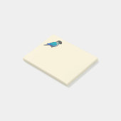 Turquoise Green-cheeked Conure Post-it® Notes (Schuin)