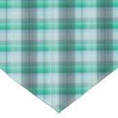 Turquoise green plaid . tafelkleed (Gekanteld)