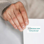 Turquoise Green Textes Étiquette de adresse d'entr