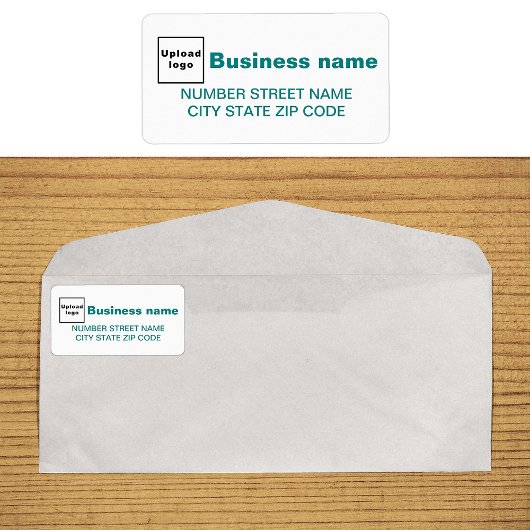 Turquoise Green Textes Étiquette de adresse d'entr