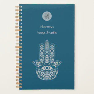 Turquoise Green Yoga Studio Hamsa personnalisable