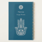 Turquoise Green Yoga Studio Hamsa personnalisable (Dos)