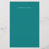 Turquoise Greenery Leaves Budget Wedding Invite A9 (Achterkant)