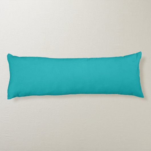 Turquoise grijs en wit abstract lichaamskussen (Achterkant)
