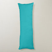 Turquoise grijs en wit abstract lichaamskussen (Achterkant (Verticaal))