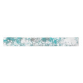 Turquoise grijs en wit abstract lint (Voorkant)