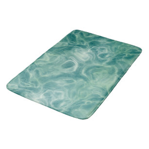 Turquoise Groen Marmer Abstract Badmat