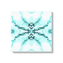 Turquoise Harmonie – Artistieke Dekbedovertrek