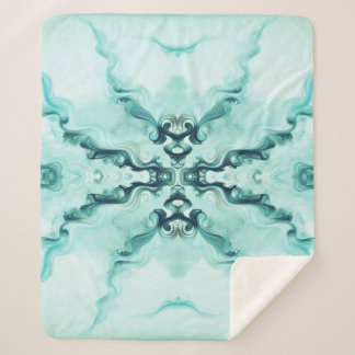 Turquoise Harmony – Artistic Duvet Cover Sherpa Deken