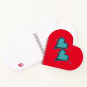 Turquoise Hart & Pijl Notitieboek (Binnen)