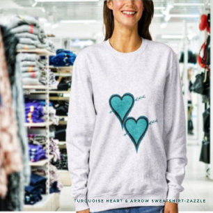 Turquoise Hart & Pijl Trui