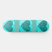 Turquoise harten skateboard. skateboard (Horizontaal)
