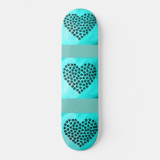 Turquoise harten skateboard. skateboard (Voorkant)