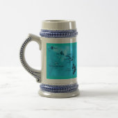 Turquoise Hawaiian île plan mug (Gauche)