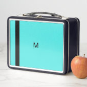 Turquoise hedendaags modern minimalistisch monogra (In situ)