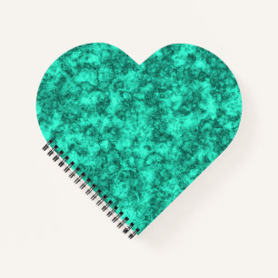 Turquoise helder marmerpatroon notitieboek