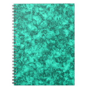 Turquoise helder marmerpatroon notitieboek