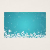 Turquoise Hiver Snowflakes Raffin de couche (Dos)