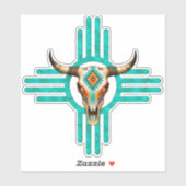 Turquoise Horizon Sticker (Vel)