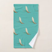 Turquoise Hummingbird patroon Handdoek (Handdoek)