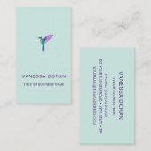 Turquoise Hummingbird Visitekaartje (Voorkant / Achterkant)