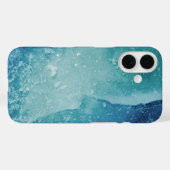 Turquoise Ice Abstracte Art Foto Case-Mate iPhone Case (Achterkant (horizontaal))