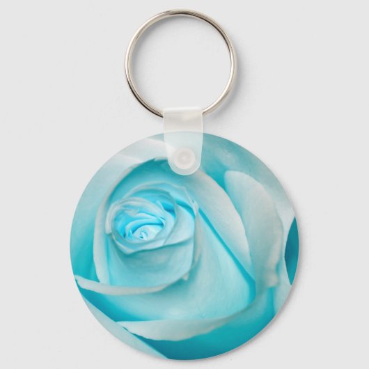 Turquoise Ice Roos Sleutelhanger (Voorkant)