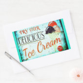 turquoise ijsje teken sticker (Envelop)