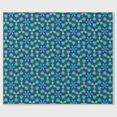 Turquoise Islamitische geometrisch Cadeaupapier (Vlak)