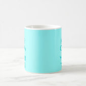 Turquoise Keep Calm mok |  tekst (Center)