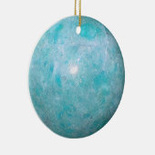 Turquoise Keramisch Ornament (Rechts)