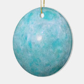 Turquoise Keramisch Ornament (Links)
