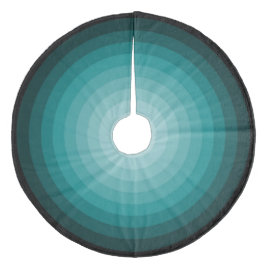 Turquoise Kerstmis Snoep Tree Skirt van Janz Fleece Kerstboom Rok