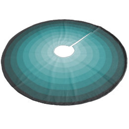 Turquoise Kerstmis Snoep Tree Skirt van Janz Fleece Kerstboom Rok