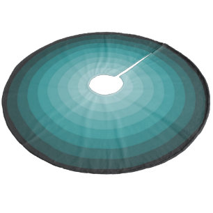 Turquoise Kerstmis Snoep Tree Skirt van Janz Fleece Kerstboom Rok