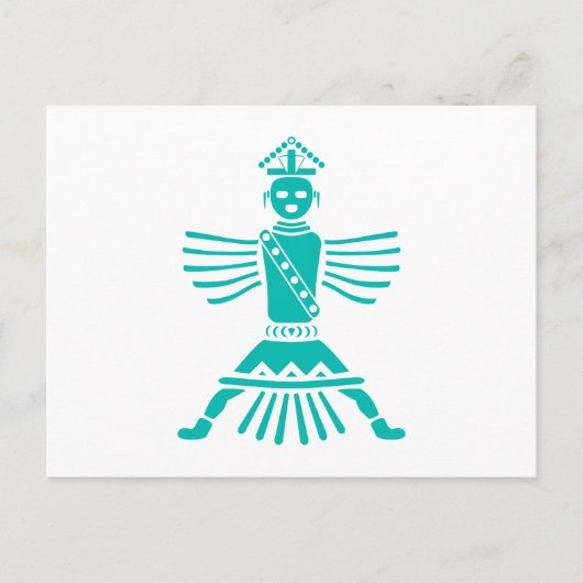 turquoise knifewing briefkaart (Voorkant)