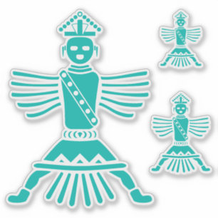 turquoise knifewing sticker