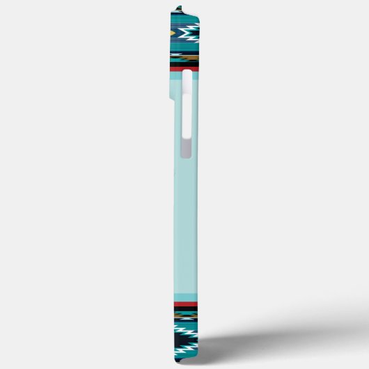 Turquoise Kokopell iPhone Case (Achterkant / Links)