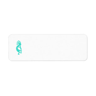 Turquoise Kokopelli Etiket