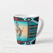 Turquoise Kokopelli Latte Mok (Rechterhoek)