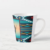 Turquoise Kokopelli Latte Mug (Droite)