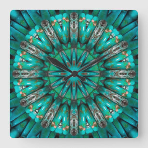 Turquoise Kunst 1 Klok