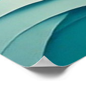 Turquoise Lagune Abstract 🌊 Poster (Hoek)