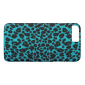 Turquoise Leopard Print Case-Mate iPhone Case (Achterkant (Horizontaal))