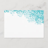 Turquoise lichte douche | Lege Kaart invoegen (Achterkant)