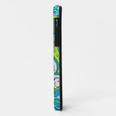 Turquoise & Lime Bloemen Case-Mate iPhone Case (Achterkant/links)