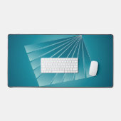 Turquoise linten bureaumat (Keyboard & Muis)