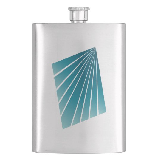 Turquoise linten flacon (Voorkant)