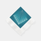 Turquoise linten servet (Hoek)