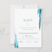 Turquoise Loofwerk Eet RSVP (Voorkant)